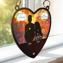 Load image into Gallery viewer, I Miss You I Know Pet Lovers Memorial Pet - Personalized Window Hanging Suncatcher Ornament Window Hanging Suncatcher HeartfulPaws
