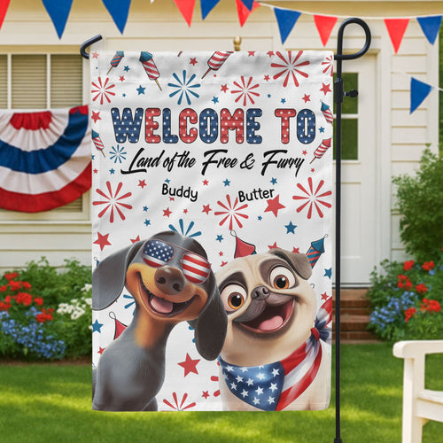 Welcome - Personalized Flag Flag HeartfulPaws
