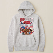 Load image into Gallery viewer, Red White Woof - Personalized Shirt Shirt HeartfulPaws
