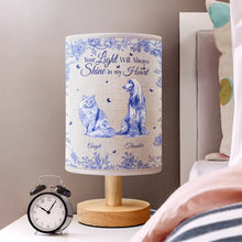 Load image into Gallery viewer, Your Light Will Always Shine In My Heart Memorial Dog Cat - Personalized Fabric Lamp Fabric Lamp HeartfulPaws
