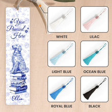 Load image into Gallery viewer, Dog Mom Book Lover Toile De Jouy - Personalized Acrylic Bookmark And Keychain Set Acrylic Bookmark And Keychain Set HeartfulPaws
