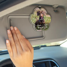 Load image into Gallery viewer, Custom Photo Forever In My Heart - Personalized Custom Shaped Acrylic Car Visor Clip Acrylic Car Visor Clip HeartfulPaws
