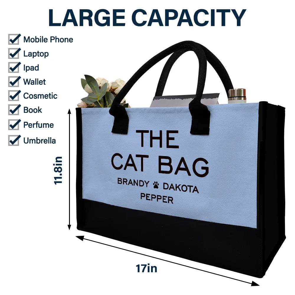 The Dog Bag - Personalized Canvas Tote Bag Canvas Tote Bag HeartfulPaws