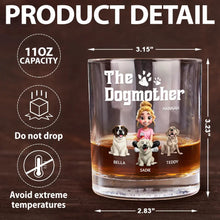 Load image into Gallery viewer, The Dogfather 3D Effect - Personalized Whiskey Glass Whiskey Glass HeartfulPaws
