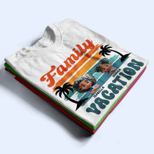 Load image into Gallery viewer, Family Vacation 3D Effect - Personalized T Shirt T-shirt HeartfulPaws
