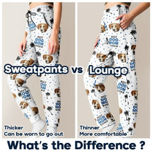 Load image into Gallery viewer, Custom Photo Best Dog Cat Dad Mom Ever - Personalized Pajama Pants Pajama Pants HeartfulPaws

