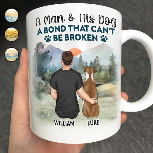 A Bond That Can't Be Broken - Gift For Dog Lovers, Dog Mom - Personalized Mug Mug HeartfulPaws