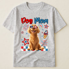 Load image into Gallery viewer, Dog Mom - Independence Day - Personalized Shirt Shirt HeartfulPaws
