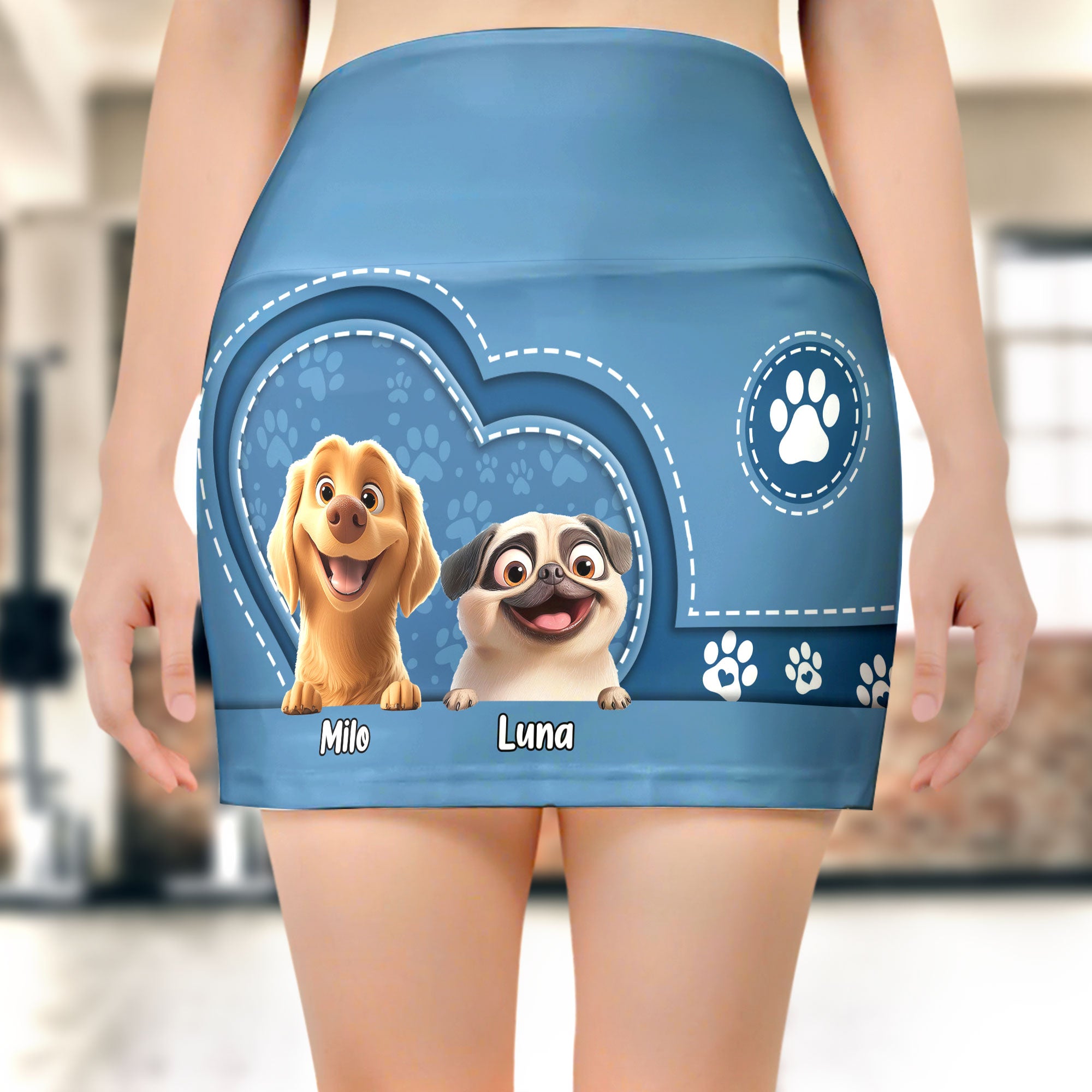 Dog Lover, Pet Lover, Custom Dog Breeds - Custom Women's Skorts With Pockets Women's Skorts With Pockets HeartfulPaws