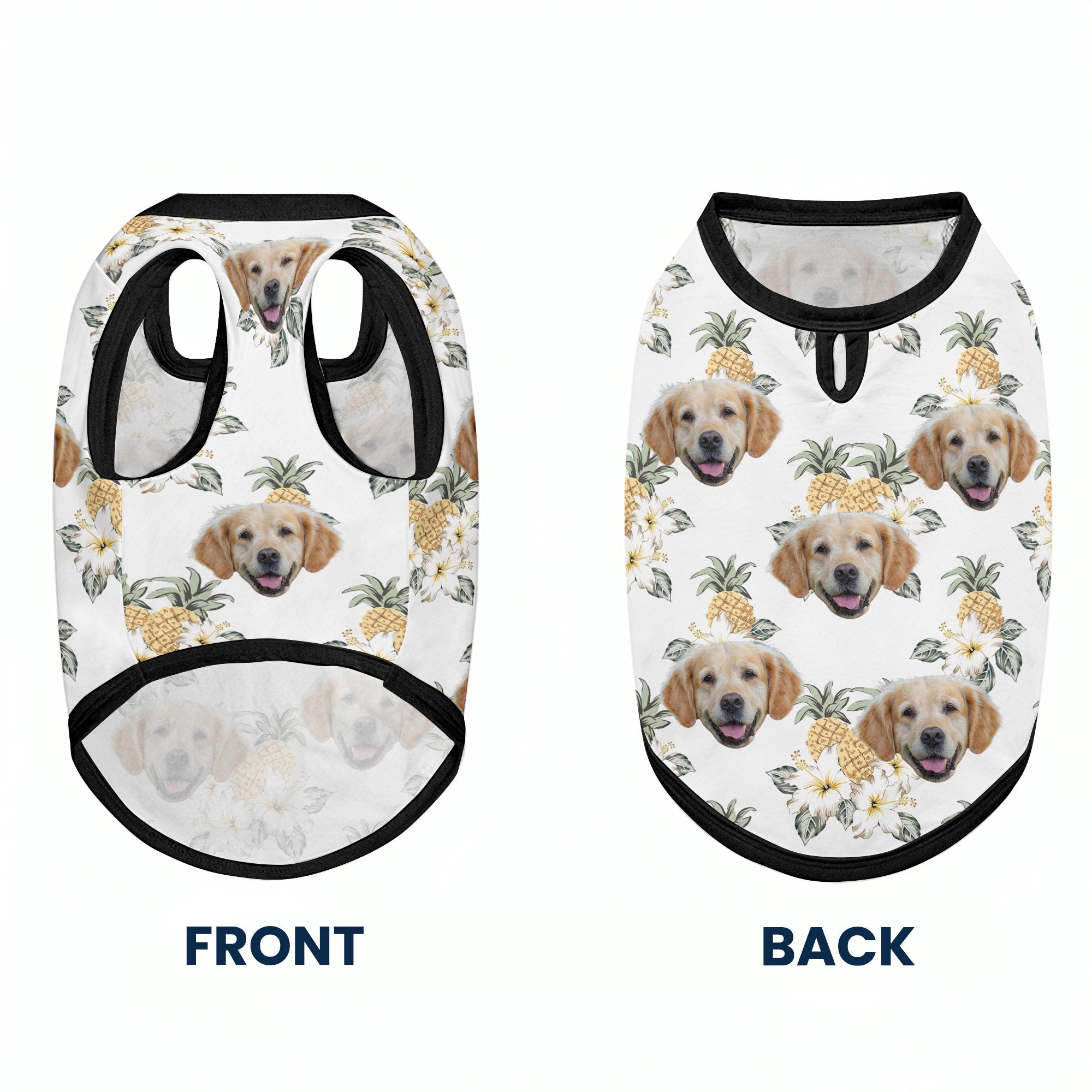 Summer Floral - Personalized Photo Dog Shirt Pet Shirt_2025 HeartfulPaws