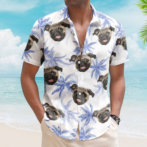 Funny Pet Face - Personalized Photo Hawaiian Shirt Hawaiian Shirt HeartfulPaws