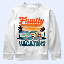 Load image into Gallery viewer, Family Vacation 3D Effect - Personalized T Shirt T-shirt HeartfulPaws
