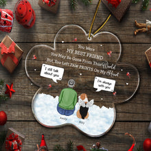 Load image into Gallery viewer, You Were My Favorite Hello And Hardest Goodbye - Christmas Memorial Gift - Personalized Custom Shaped Acrylic Ornament Acrylic Ornament HeartfulPaws
