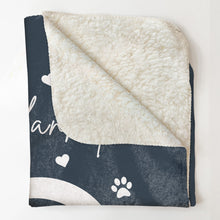 Load image into Gallery viewer, Loss Of Dog Snuggle This Blanket And Think Of Me - Personalized Photo Blanket Blankets HeartfulPaws
