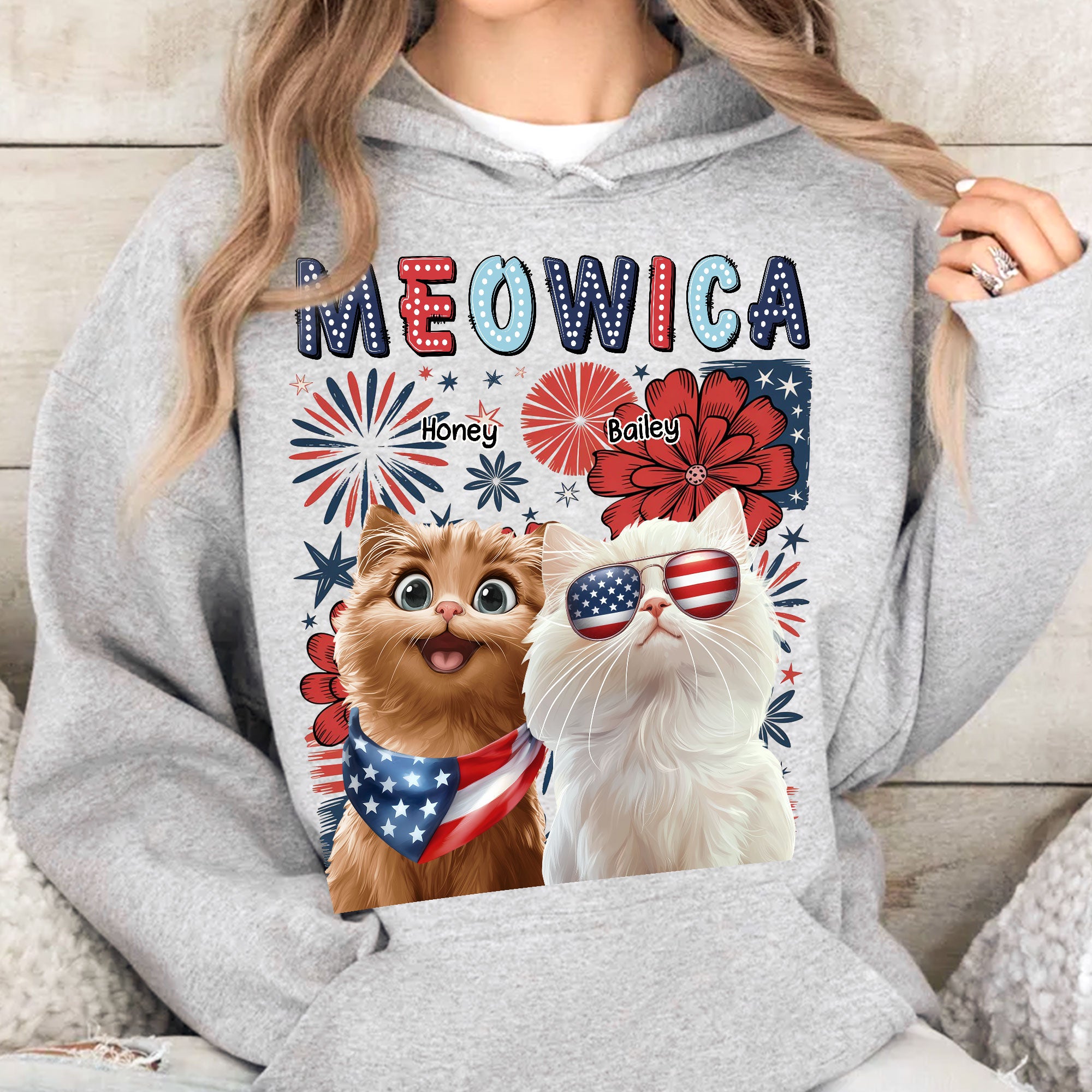 Meowica - Personalized Shirt Shirt HeartfulPaws