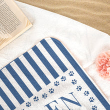 Load image into Gallery viewer, Dog Beach Club - Personalized Quick-Dry Beach Towel Quick-Dry Beach Towel HeartfulPaws
