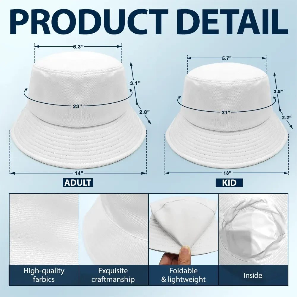 Proud Dog Mom Dog Dad - Personalized Bucket Hat Bucket Hat HeartfulPaws