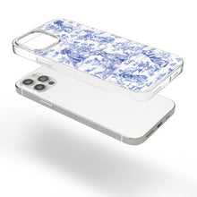Load image into Gallery viewer, Dog Lover Gifts Toile De Jouy Dog Custom Breeds - Personalized Clear Phone Case Clear Phone Case HeartfulPaws
