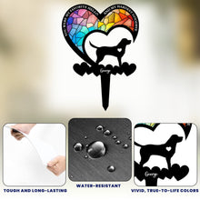 Load image into Gallery viewer, You Were My Favorite Hello &amp; My Hardest Goodbye Dog Loss - Personalized Metal Garden Stake Printed Metal Garden Stake HeartfulPaws
