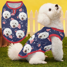 Load image into Gallery viewer, Funny Face Patriotic Star - Personalized Photo Dog Shirt Pet Shirt_2025 HeartfulPaws
