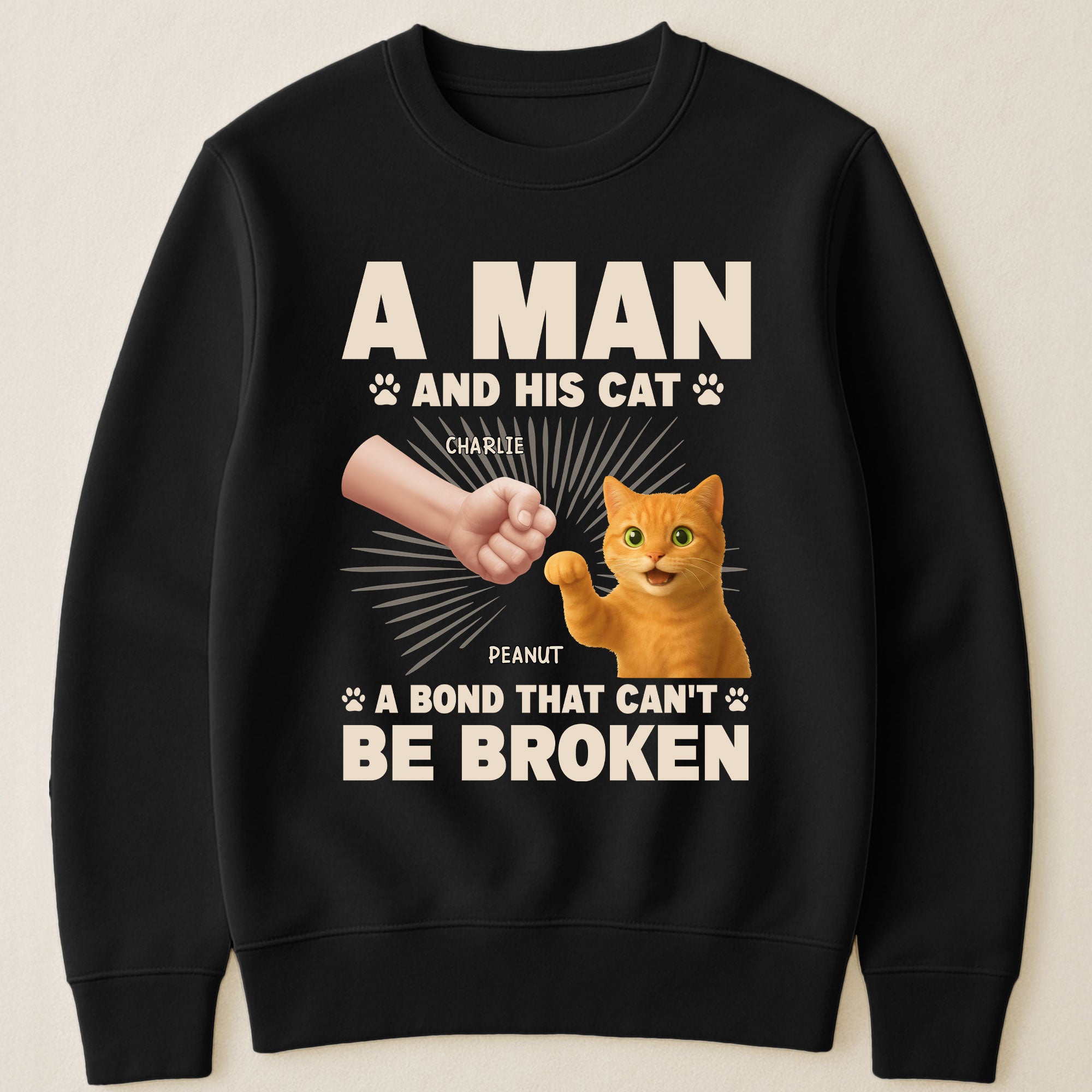 A Man And His Cat - Personalized Shirt Shirt HeartfulPaws