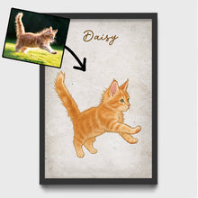 Load image into Gallery viewer, Custom Drawing Vintage Portraits Using Pet Photo Personalized Poster, Personalized Poster, Gift For Pet Lover, Custom Pet Poster Posters HeartfulPaws
