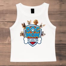 Load image into Gallery viewer, Dog Mom Custom Dog Lover Gift - Custom Crop Tank Top Crop Tank Top HeartfulPaws
